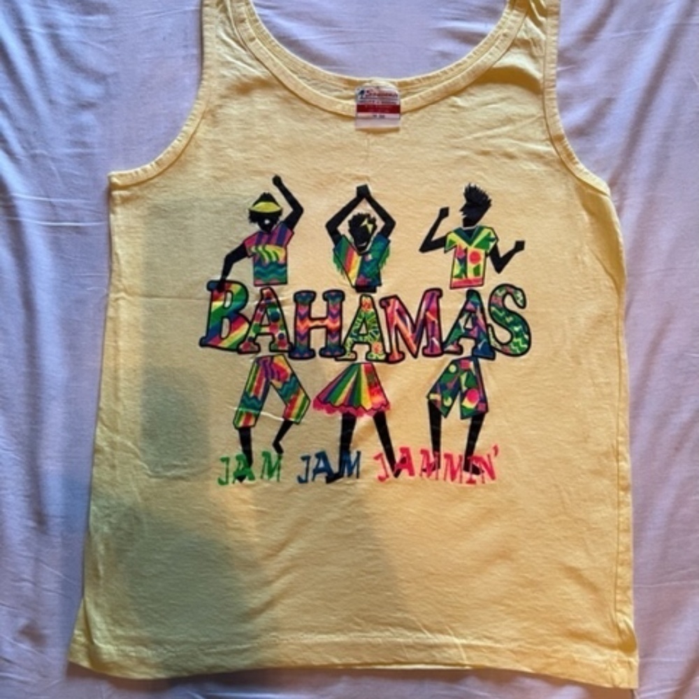 Fun & Flirty Vintage BAHAMAS Tank! Sz Small​​​​​​​​​​​